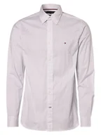 Koszule męskie - Tommy Hilfiger Koszula męska Mężczyźni Regular Fit Bawełna biały wzorzysty button down, XL - miniaturka - grafika 1