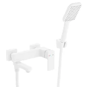 Baterie wannowe i prysznicowe - KFA Bateria wannowa biała Dust Armatura - miniaturka - grafika 1