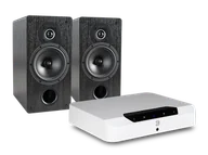 Zestawy stereo - Bluesound POWERNODE EDGE (biały) + Tesi 261 (czarny) - miniaturka - grafika 1