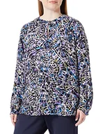 Bluzki damskie - Gerry Weber Damska bluzka 160007-31405, ecru/biały/niebieski nadruk, 42, Ecru/biały/niebieski nadruk, 42 - miniaturka - grafika 1
