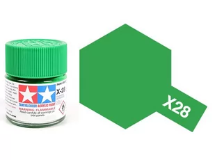 Tamiya Acrylic 81028 X-28 Park Green 23Ml [Gloss] - Akcesoria i części modelarskie - miniaturka - grafika 1