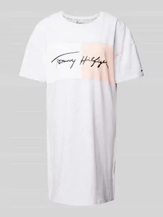 Bielizna nocna - Koszula nocna z nadrukiem z logo - grafika 1