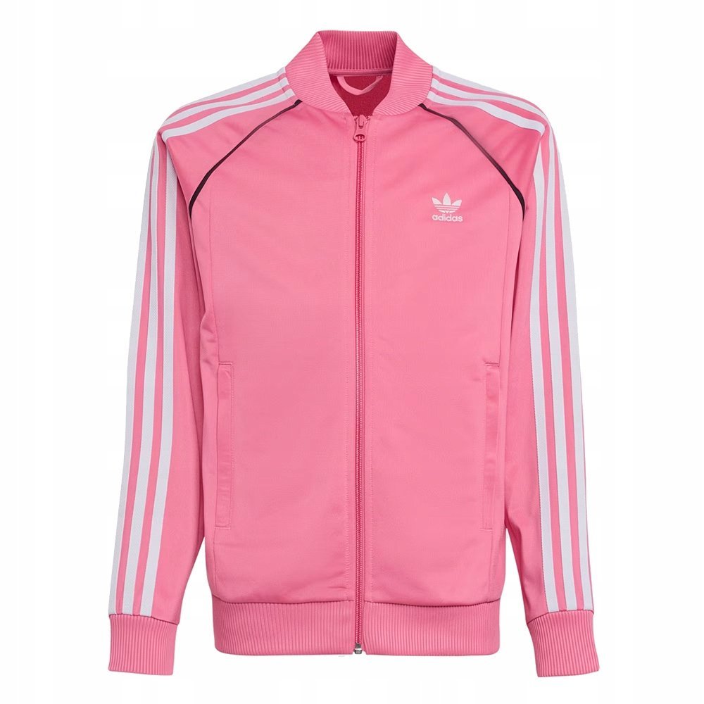 Bluza dresowa dziecięca Adidas Adicolor SST Track Top różowa modna roz. 170