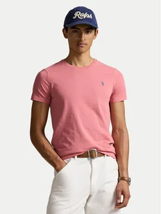 Polo Ralph Lauren T-Shirt 710671438433 Różowy Custom Slim Fit - Koszulki męskie - miniaturka - grafika 1