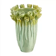 Wazony i flakony - Zielony wazon porcelanowy 23 cm tulipe villa italia - miniaturka - grafika 1