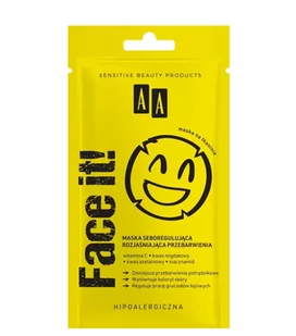 AA Face It! Maska seboregulująca rozjaśniająca przebarwienia 18ml - Maseczki do twarzy - miniaturka - grafika 1