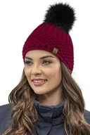 Czapki damskie - Vivisence 7016 Bordowy Uni Nakrycie Głowy Czapka - miniaturka - grafika 1