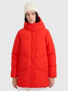 4F Kurtka puchowa z wypełnieniem syntetycznym damska - czerwona S - Kurtki damskie 4F Kurtka puchowa z wypełnieniem syntetycznym damska - czerwona S - Kurtki damskie - miniaturka - grafika 1