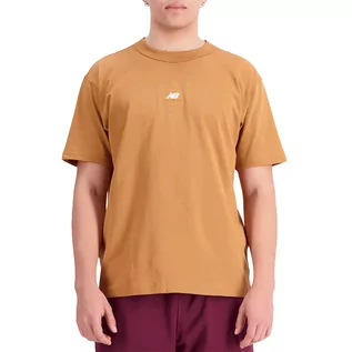 Koszulki męskie - Koszulka New Balance MT31504TOB - brązowa - grafika 1
