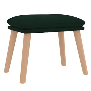 Lumarko Fotel z podnóżkiem, ciemnozielony, obity aksamitem! - Fotele - miniaturka - grafika 6