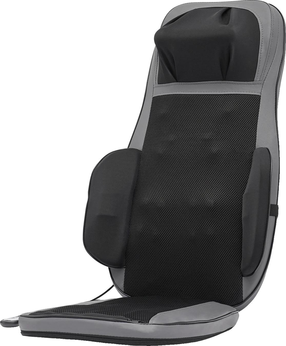 Poduszka do masażu całego ciała, funkcja ogrzewania, 3 tryby masażu, 4 silniki wibracyjne, szara