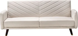 BELIANI Sofa rozkładana jasnobeżowa len syntetyczny 3-osobowa z funkcją spania - Sofy i kanapy BELIANI Sofa rozkładana jasnobeżowa len syntetyczny 3-osobowa z funkcją spania - Sofy i kanapy - miniaturka - grafika 1