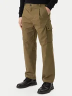 Spodnie męskie - HUGO Spodnie materiałowe Craysen 50553180 Zielony Straight Fit - miniaturka - grafika 1