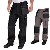 Spodnie męskie - Lee Cooper Lee Cooper spodnie męskie Cargo Trouser, czarne/czarne, W42/L29 LCPNT210 - miniaturka - grafika 1