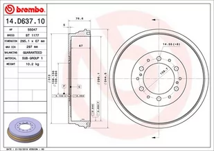BĘBEN HAMULC. TOYOTA HILUX  05- - Bębny hamulcowe - miniaturka - grafika 1