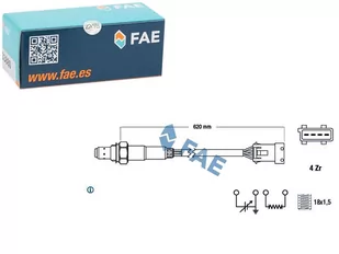 Sonda lambda FAE 77166 434 - Sondy lambda - miniaturka - grafika 1