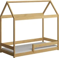 Łóżka dla dzieci i młodzieży - Elior Łóżko drewniane dla dziecka typu domek, sosna - Rara 160x80 cm - miniaturka - grafika 1