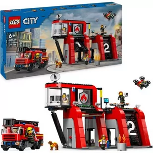 LEGO 60414 City Remiza strażacka z wozem strażackim - Klocki - miniaturka - grafika 1