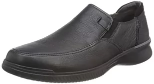 Clarks Męskie klapki Donaway Step Slipper, Black Leather, 47 EU, czarna skóra, 47 EU Weit - Klapki i japonki męskie - miniaturka - grafika 1