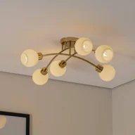 Lampy sufitowe - Lampa sufitowa Marlo Argon, możliwość ściemniania, mosiężny / złoty, salon / jadalnia, metal, nowoczesny - miniaturka - grafika 1