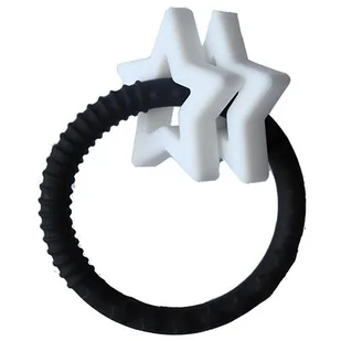 Jellystone Designs Czarno Biały - Gryzak Dla Dziecka Gwiazdki - Jellystone Designs JD SRM - Gryzaki dla dzieci - miniaturka - grafika 1