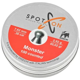 Śrut Spoton Monster 7.62 mm, 100 szt. 2.92g/45.02gr - Amunicja do wiatrówek - miniaturka - grafika 1