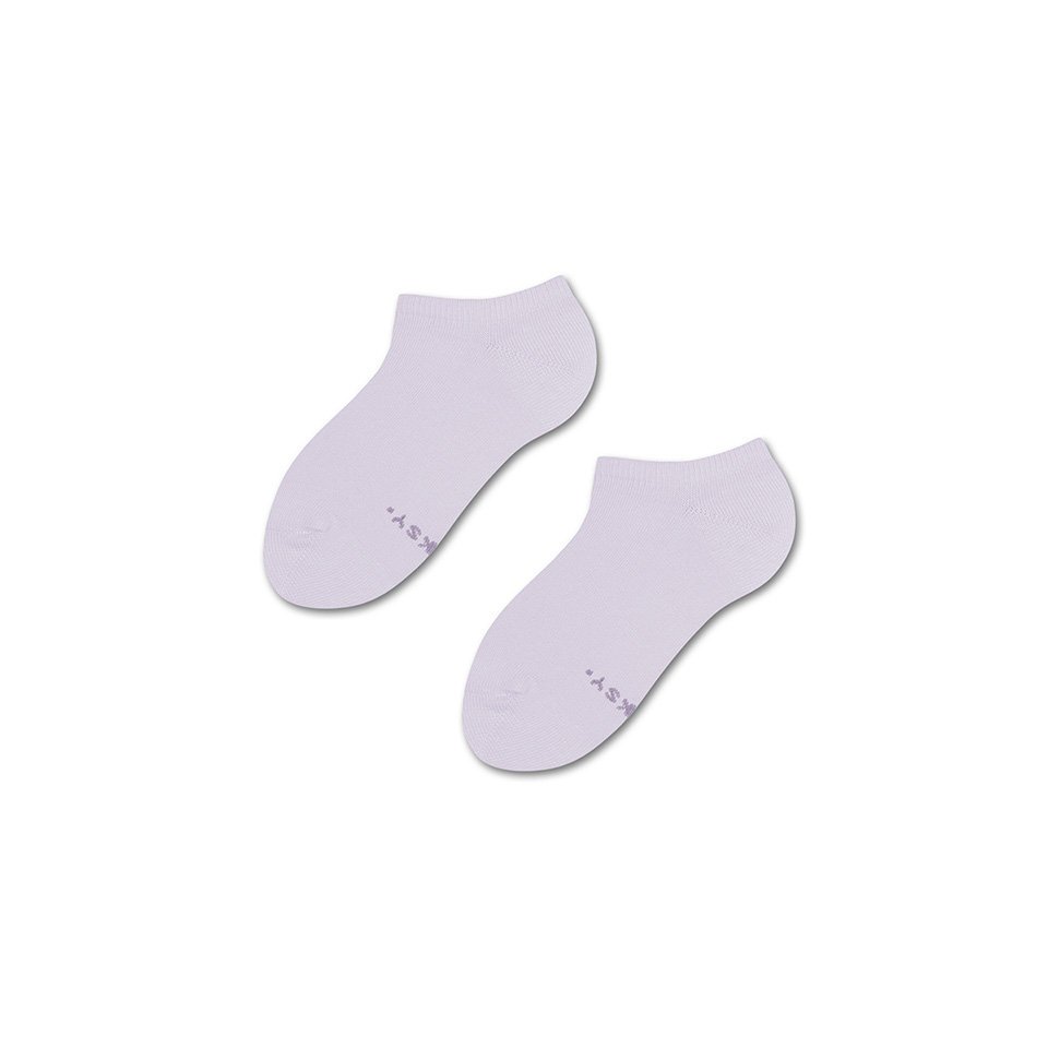 ZOOKSY klasyczne skarpetki stopki dla dzieci r.30-35 1 para, krótkie liliowe skarpetki - FRENCH LAVENDER
