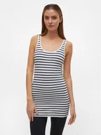 Bluzki damskie - Vero Moda Tunika Maxi 10305779 Czarny Regular Fit - miniaturka - grafika 1