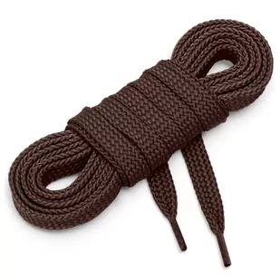Sznurówki sznurowadła płaskie 7 mm c brąz 45 cm - Akcesoria obuwnicze - miniaturka - grafika 1