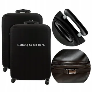 2x Pokrowiec na walizkę Sillar z motywem nothing to see here 73x50x30 cm L - Akcesoria podróżnicze - miniaturka - grafika 1