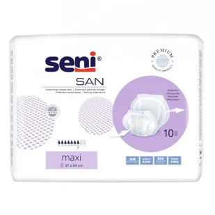 SAN SENI MAXI Pieluchy anatomiczne, 10szt. - Pieluchy dla dorosłych - miniaturka - grafika 1