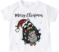 Koszulki dla dziewczynek - Świąteczna koszulka dla dziecka - miniaturka - grafika 1