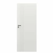 Drzwi wewnętrzne - Skrzydło drzwiowe bezprzylgowe pokojowe Trim D1 60 prawe białe Porta - miniaturka - grafika 1