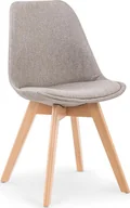 Krzesła - Elior Krzesło drewniane Nives - jasny popiel - miniaturka - grafika 1