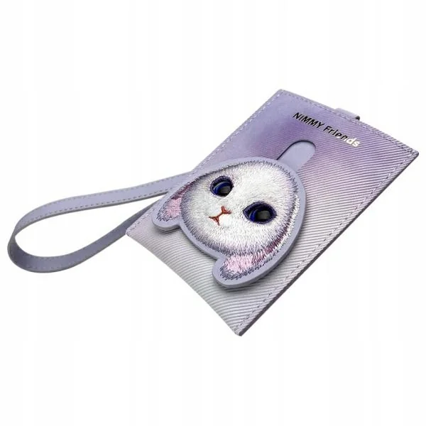 Portfel na karty Nimmy Big Eyed Pet 2.0 Rabbit, fioletowy/purple
