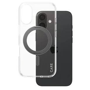 Etui PANZERGLASS Feature Kickstand Case MagSafe do Apple iPhone 16 Przezroczysto-czarny - Etui i futerały do telefonów - miniaturka - grafika 1