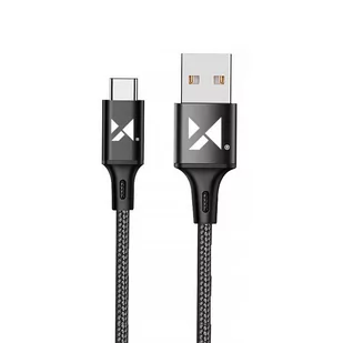 Wozinsky kabel USB - USB Typ C 2,4A 2m czarny(WUC-C2B) - Kable USB - miniaturka - grafika 1