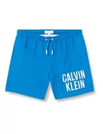 Kąpielówki dla chłopców - Calvin Klein Chłopiec średni sznurek, Niebieski dynamiczny, 14-16 Lat - miniaturka - grafika 1