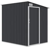 Altany ogrodowe - Domek narzędziowy JASPER 150x194cm Cold Grey, metalowy, z pojedynczymi drzwiami, wentylowany, schowek na narzędzia ogrodowe i sprzęt Hardmaister - miniaturka - grafika 1