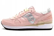 Sneakersy damskie - Buty damskie sportowe sneakersy Saucony Shadow Orginal lekkie różowe r 38,5 - miniaturka - grafika 1