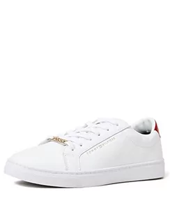 Trampki damskie - Tommy Hilfiger Buty Trampki Damskie White r. 37 - grafika 1