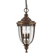 Lampy ogrodowe - Elstead Lighting English Bridle 3Lt Large Chain Lantern British Bronze FE/EB8/L BRB Lampa wisząca ogrodowa IP23 stylowa FE/EB8/L BRB) - miniaturka - grafika 1