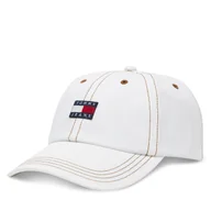 Czapki damskie - Czapka z daszkiem Tommy Hilfiger Heritage AW0AW17572 Écru - miniaturka - grafika 1