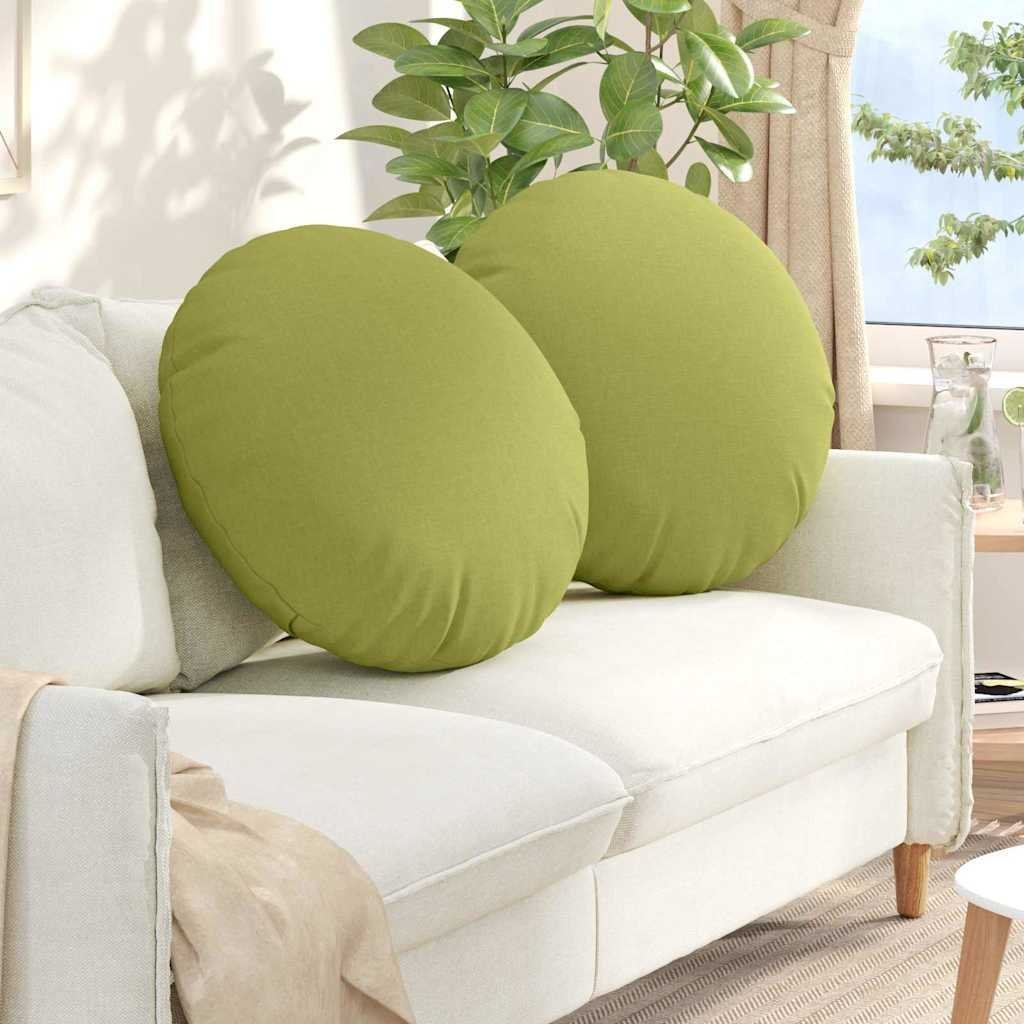 vidaXL Poduszki na siedziska 2 pcs Jasnozielony 80 x 29 cm tkanina 42014241