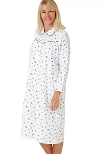 Piżamy damskie - Marlon Damska koszula nocna Candace ze szczotkowanej bawełny z nadrukiem Piotruś Pan, Nina Ocean Blue, 34-36 - grafika 1