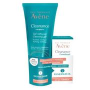 Zestawy kosmetyków damskich - Avene PIERRE FABRE DERMO-COSMETIC Cleanance żel oczyszczający 200 ml + koncentrat przeciw niedoskonałościom 30 ml 7085057 - miniaturka - grafika 1