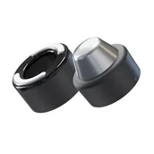 Pozostałe akcesoria kosmetyczne - Końcówka do masażera THERABODY Theraface Hot&Cold Rings Czarny - miniaturka - grafika 1