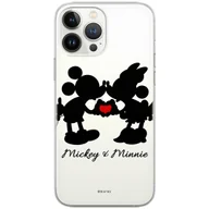 Etui i futerały do telefonów - Etui Disney dedykowane do Iphone 13 PRO MAX, wzór: Mickey i Minnie 003 Etui częściowo przeźroczyste, oryginalne i oficjalnie licencjonowane - miniaturka - grafika 1