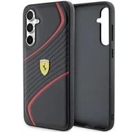 Etui i futerały do telefonów - Ferrari FEHCS23FEPTWK S23 FE S711 czarny/black hardcase Twist Metal Logo - miniaturka - grafika 1