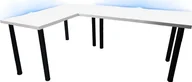 Biurka gamingowe - Biurko Daming Model 1 Białe 202 cmx136 cm x 1,8 cm - miniaturka - grafika 1